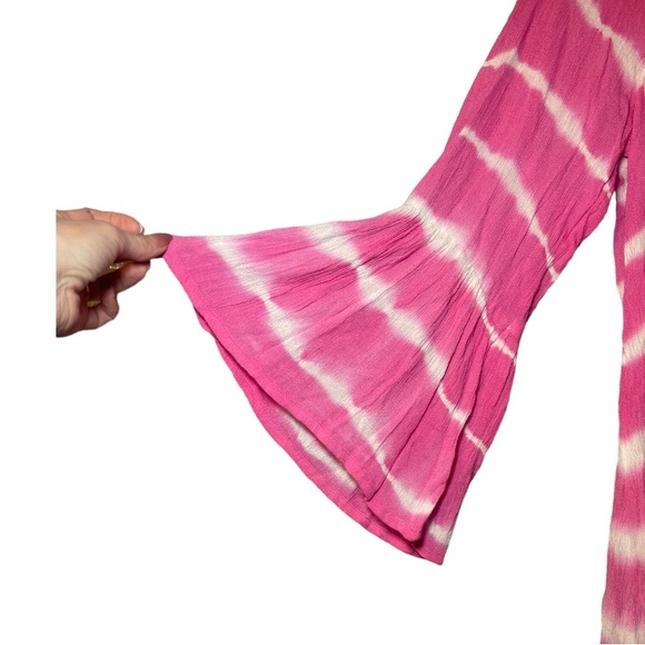 INGEAR RESORT Pink & White Tie Dye Swim Coverup OS - Picture 5 of 5